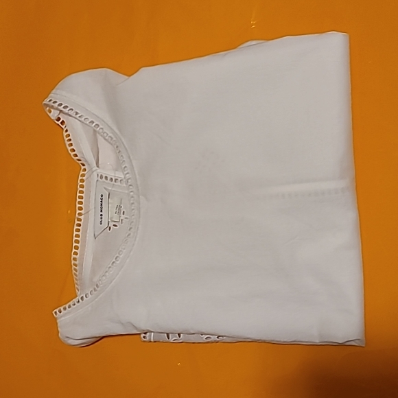 Nwot! Club Monaco eyelet t-shirt white - Picture 8 of 8